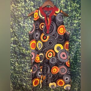 Colorful Geometric Midi Dress